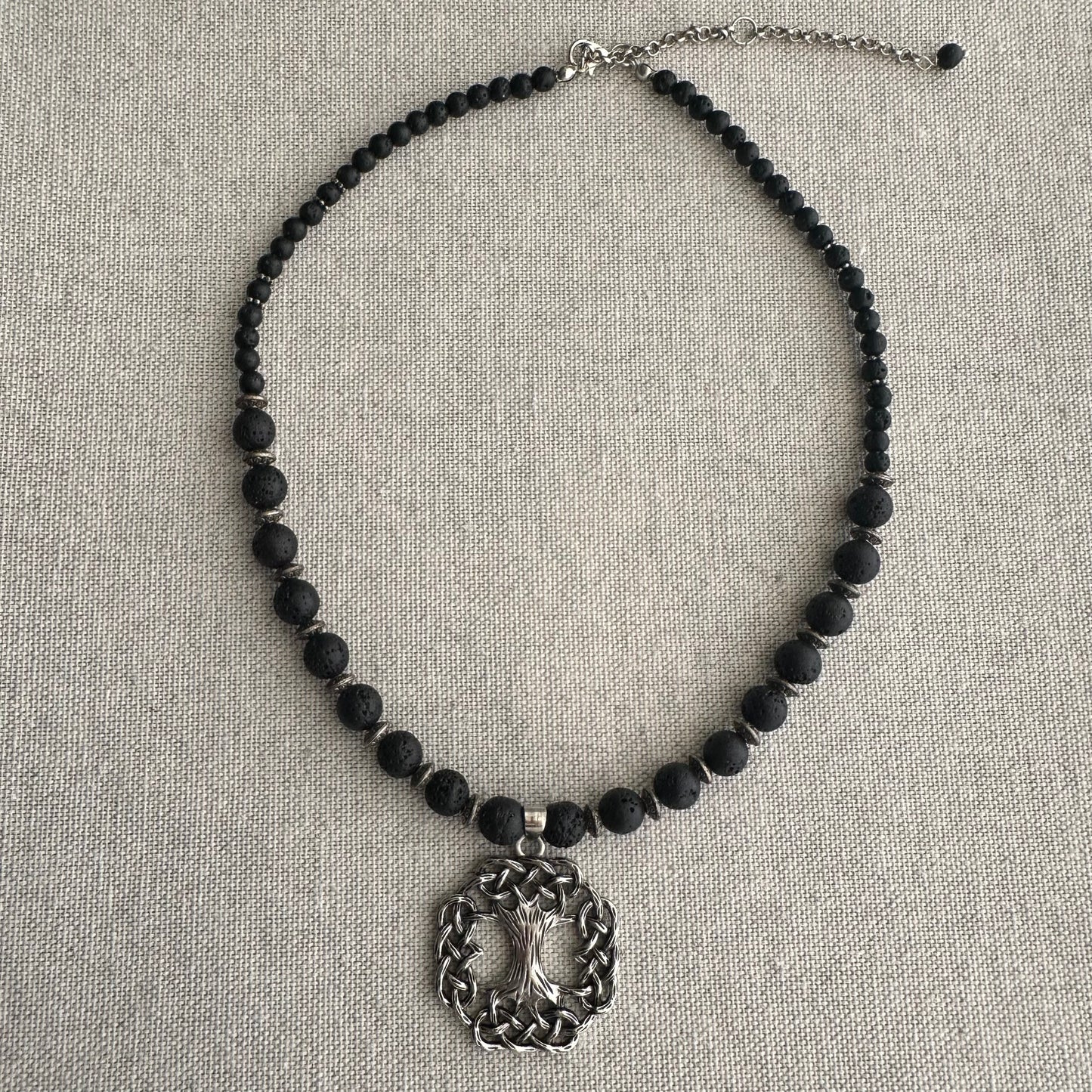 Collar de piedra volcanica con Zgarda "Arbol de la vida"| UA Market®