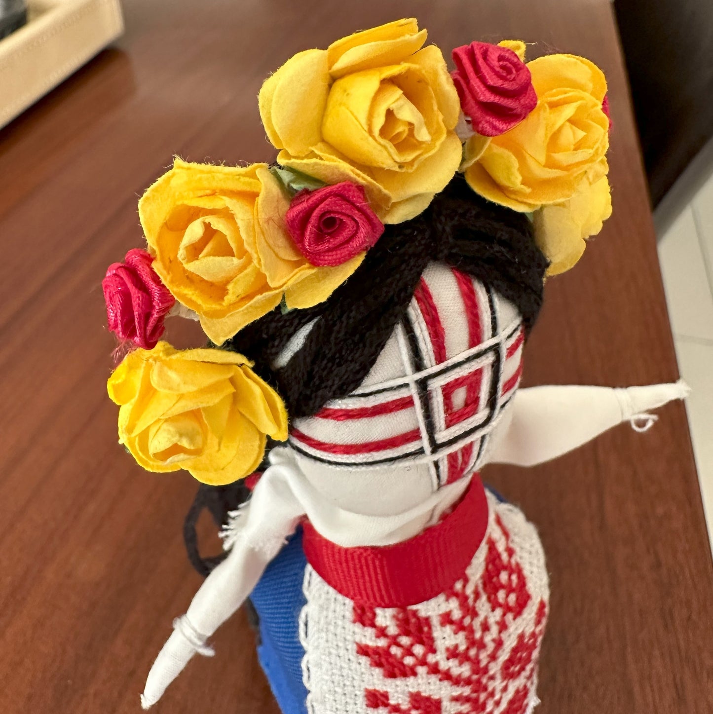 Motanka | Motanka Kvitka | Amarillo & Rojo | Corona de Flores | UA Market®