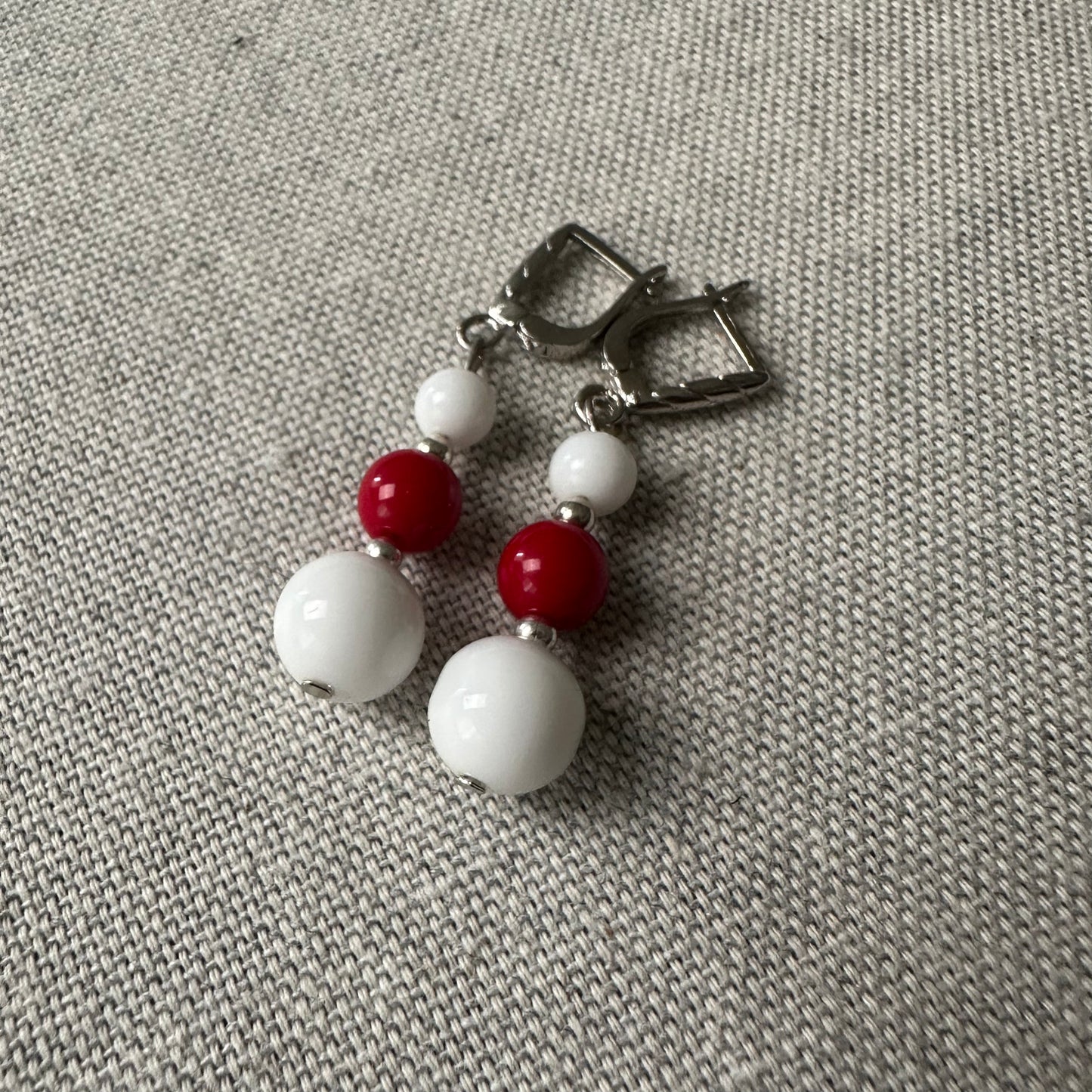 Collar de piedras naturales con colgante bordado AMOR con aretes| UA Market®
