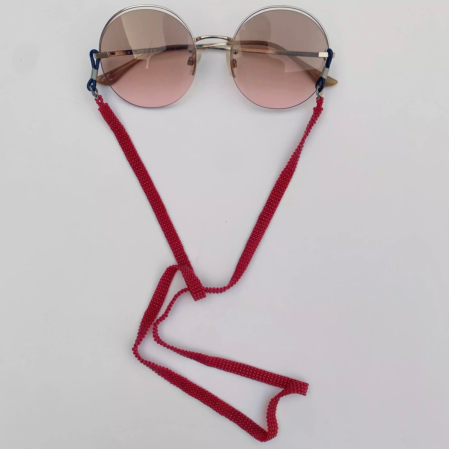 Soporte para gafas hecho a mano con cuentas japonesas, 4 hileras