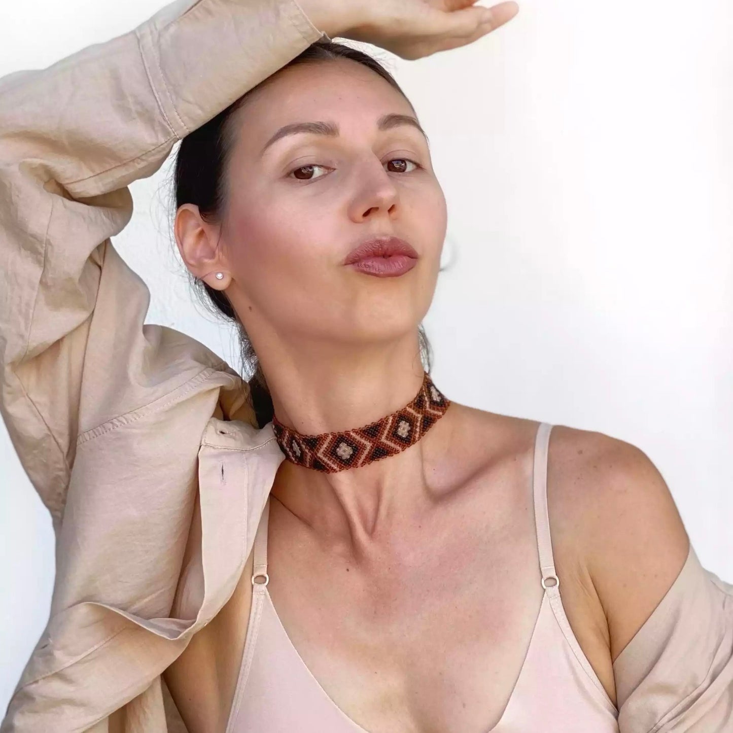 Silanka "Rombita", collar estrecha