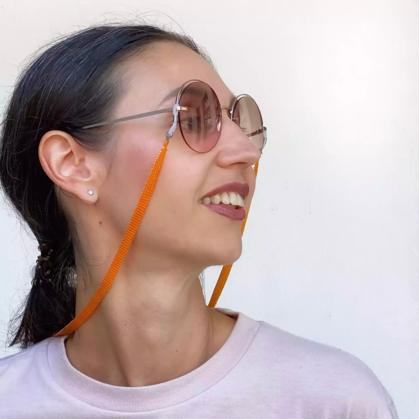Soporte para gafas hecho a mano con cuentas japonesas, 4 hileras