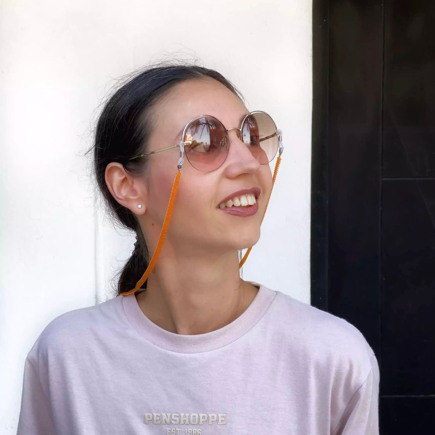 Soporte para gafas hecho a mano con cuentas japonesas, 4 hileras