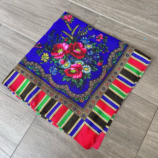 Bufanda cuadrada azul con rayos | UA Market®