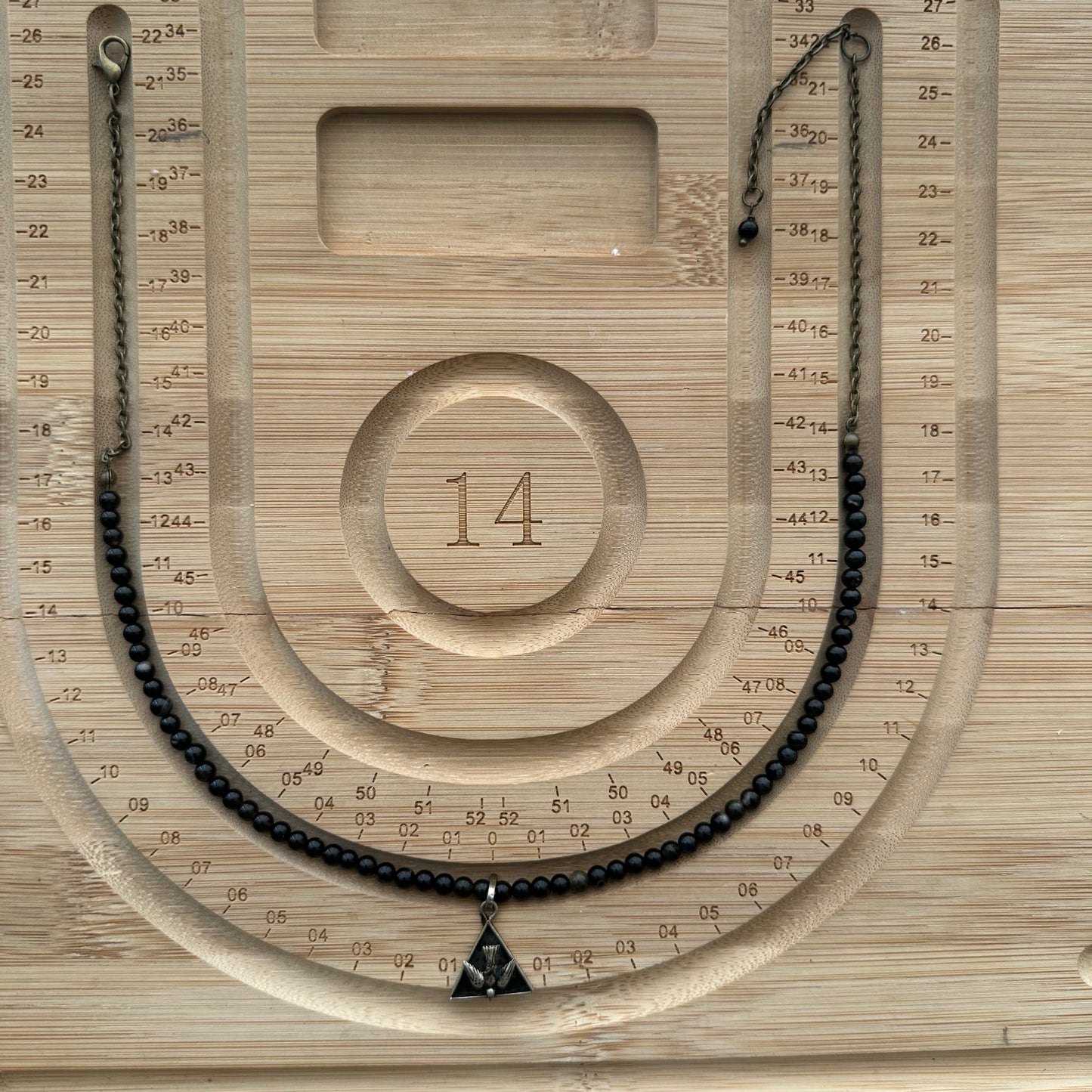 Collar de golden obsidian natural con colgante "Pajaro"| UA Market®