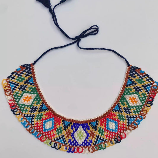 Collar "Alegría", Silanka Ucraniana ancha con ornamento tradicional