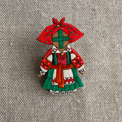 Pin Motanka de madera | UA Market®